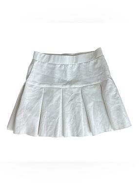 LIONESS mini skirt white, cotton blend, skater style